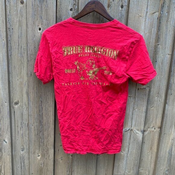 True Religion BIG LOGO T Shirt Small - Picture 3 of 3